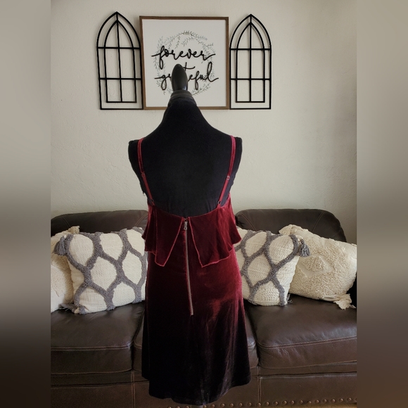 Alice + Olivia Bess Ombre Velvet Sleeveless Slip Dress Size 6 Classic Boho Chic - Picture 8 of 14